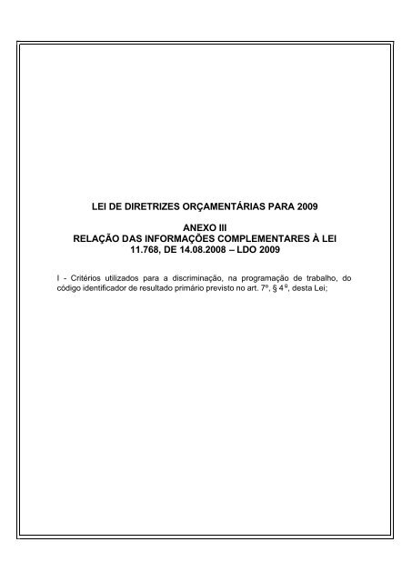 VOLUME I - MinistÃ©rio do Planejamento, OrÃ§amento e GestÃ£o