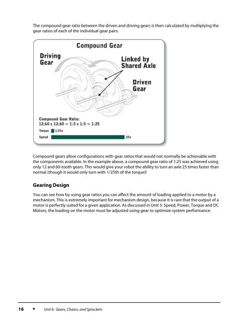 Gears, Chains, and Sprockets - VEX Robotics