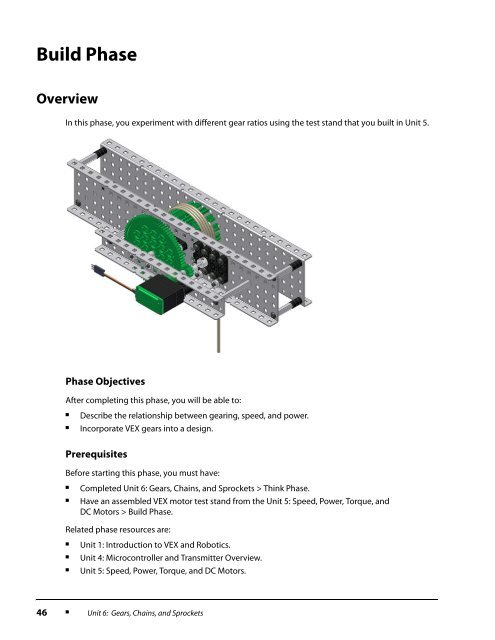 Gears, Chains, and Sprockets - VEX Robotics