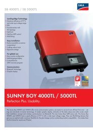 Sunny Boy 4000TL/5000TL - Solar Charge