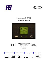 Motorvision 2 (MV2) Technical Manual - PBSI Group Ltd