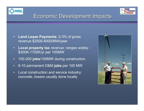 The $$ and Sense of Wind Energy - Noble Environmental Power