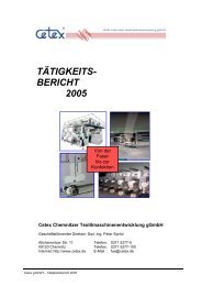 TÄTIGKEITS- BERICHT 2005 - Cetex Institut für Textil