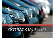 GOTRACK My Fleetâ¢ - GPS Vehicle Tracking System