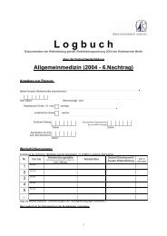 Logbuch FA Allgemeinmedizin - 2004, 6. Nachtrag [PDF]