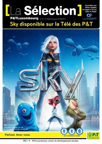 Sky disponible sur la TÃ©lÃ© des P&T - P&TLuxembourg;