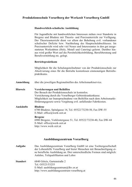 Handbuch Schulen in Vorarlberg 2011/12 - Landesschulrat für ...