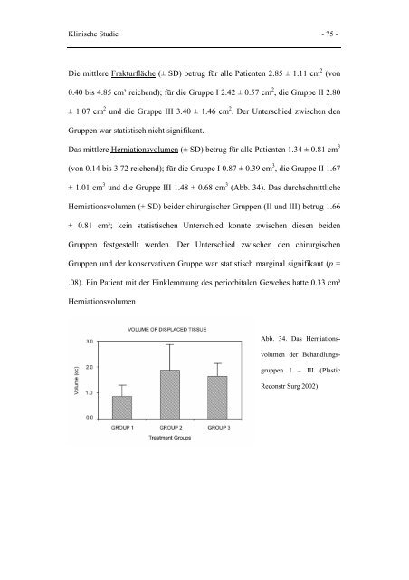 QUANTITATIVE VERMESSUNG VON FRAKTUREN DER ORBITA