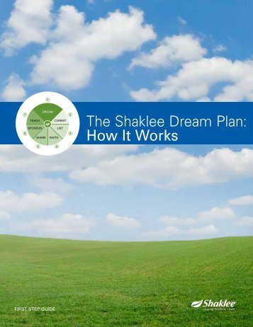 The Shaklee Dream Plan: How It Works
