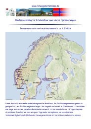 www.norwegenerlebnisse.de Routenvorschlag fÃ¼r Erlebnistour quer ...