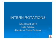 INTERN ROTATIONS