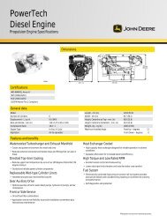 Marine Engine Specifications - John Deere