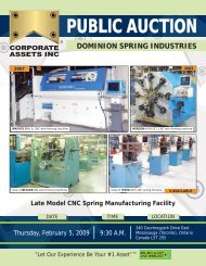 Dominion Spring Industries - National Machinery Exchange