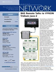 BAS Remote Talks to VYKON Tridium Jace-2 - Contemporary Controls