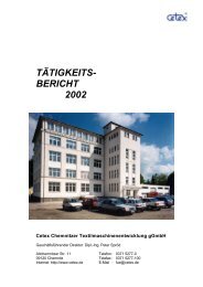 TÄTIGKEITS- BERICHT 2002 - Cetex Institut für Textil