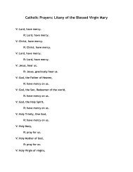 Litany Of The Blessed Virgin Mary Litany Of The Blessed Virgin Mary