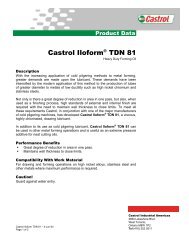 Castrol IloformÂ® TDN 81 - Castrol Industrial