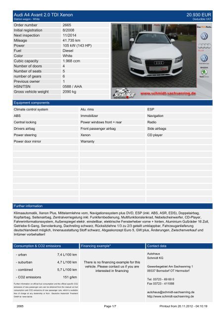 Audi A4 Avant 1.8 TFSI Ambiente Xenon 30.930 EUR