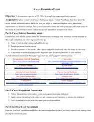 Career Presentation Project Part 1: Career Interest Inventory paper ...