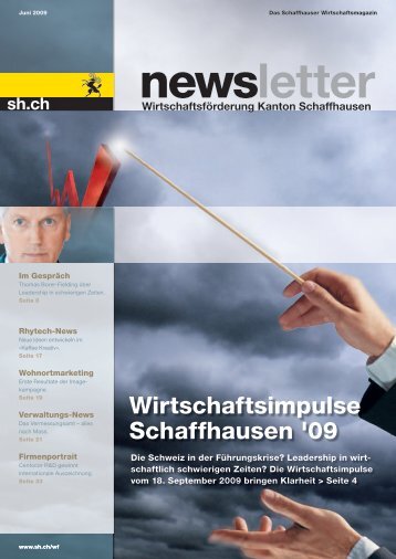 Ausgabe 2 -  Juni 2009 (7.5 MB) - Wirtschaftsförderung Kanton ...
