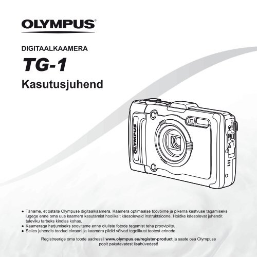 Kasutusjuhend TG-1 - Olympus