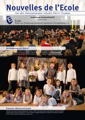 Nouvelles de l'Ecole - Ecole Stiftung