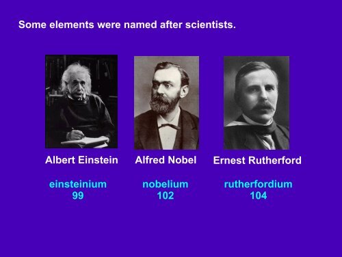 4. Where do the names of the elements come from? - Dixie State ...