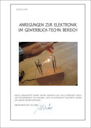 Anregungen zur Elektronik im Gewerblich-techn. Bereich ...