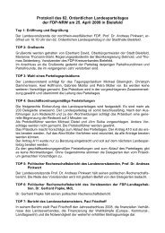 Protokoll 62. Landesparteitag 2009 -  FDP NRW