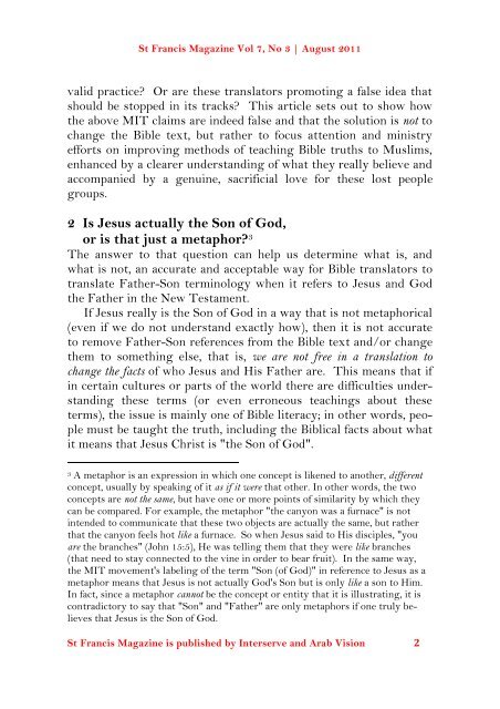 Jesus, the Son of God: Biblical meaning, Muslim Understanding ...