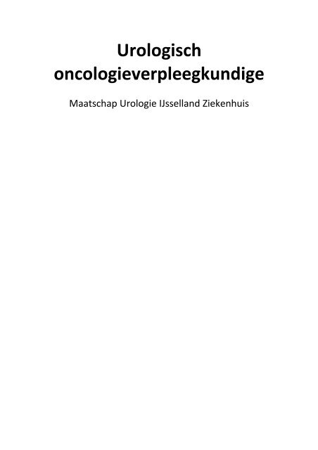 Urologisch oncologieverpleegkundige - IJsselland Ziekenhuis