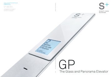 GP - The Glass and Panorama Elevator - Schmitt+Sohn Aufzüge