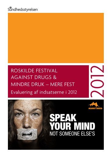Roskilde Festival Against Drugs - Sundhedsstyrelsen