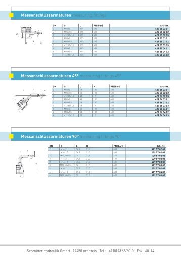 Datenblatt - Schmitter Hydraulik GmbH