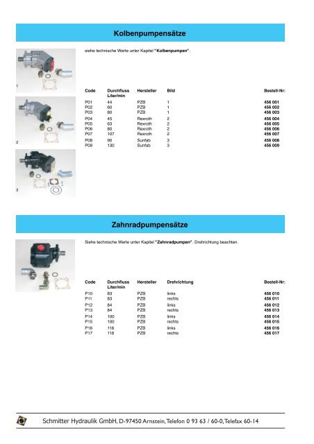 Hydrauliksysteme und Zubehör - Schmitter Hydraulik GmbH