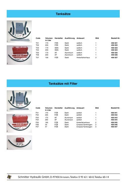 Hydrauliksysteme und Zubehör - Schmitter Hydraulik GmbH