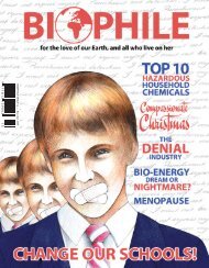 BIOPHILE ISSUE 13 â R25 incl. V A T - Biophile Magazine