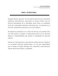 PERFIL OCUPACIONAL - Urrao