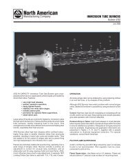 IMMERSION TUBE BURNERS - System Control Engineering