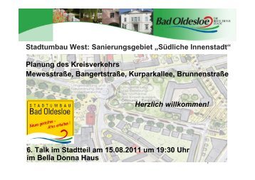 Stadtumbau West: Sanierungsgebiet âSÃ¼dliche ... - Bad Oldesloe