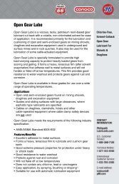 FOB Open Gear Lube TDS:FOB_OpenGL.qxd - Phillips 66 Lubricants