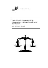 Gender in water resource management, water supply, and sanitation