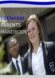 from the Headteacher - Edenham High School