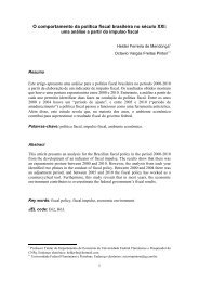 O comportamento da política fiscal brasileira no século XXI: - Anpec