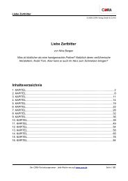 Liebe Zartbitter Inhaltsverzeichnis - Cora Verlag