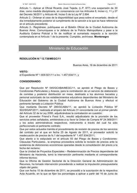 NÂ° 3827 - BoletÃ­n Oficial del Gobierno de la Ciudad de Buenos Aires