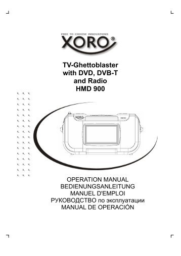 DVB-T TV - Service - Xoro