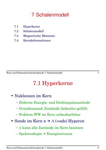 7.1 Hyperkerne