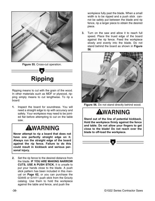 10 table saw - Grizzly Industrial Inc.