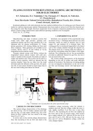 plasma system with rotational gliding arc between solid ... - ÐÐÐТ